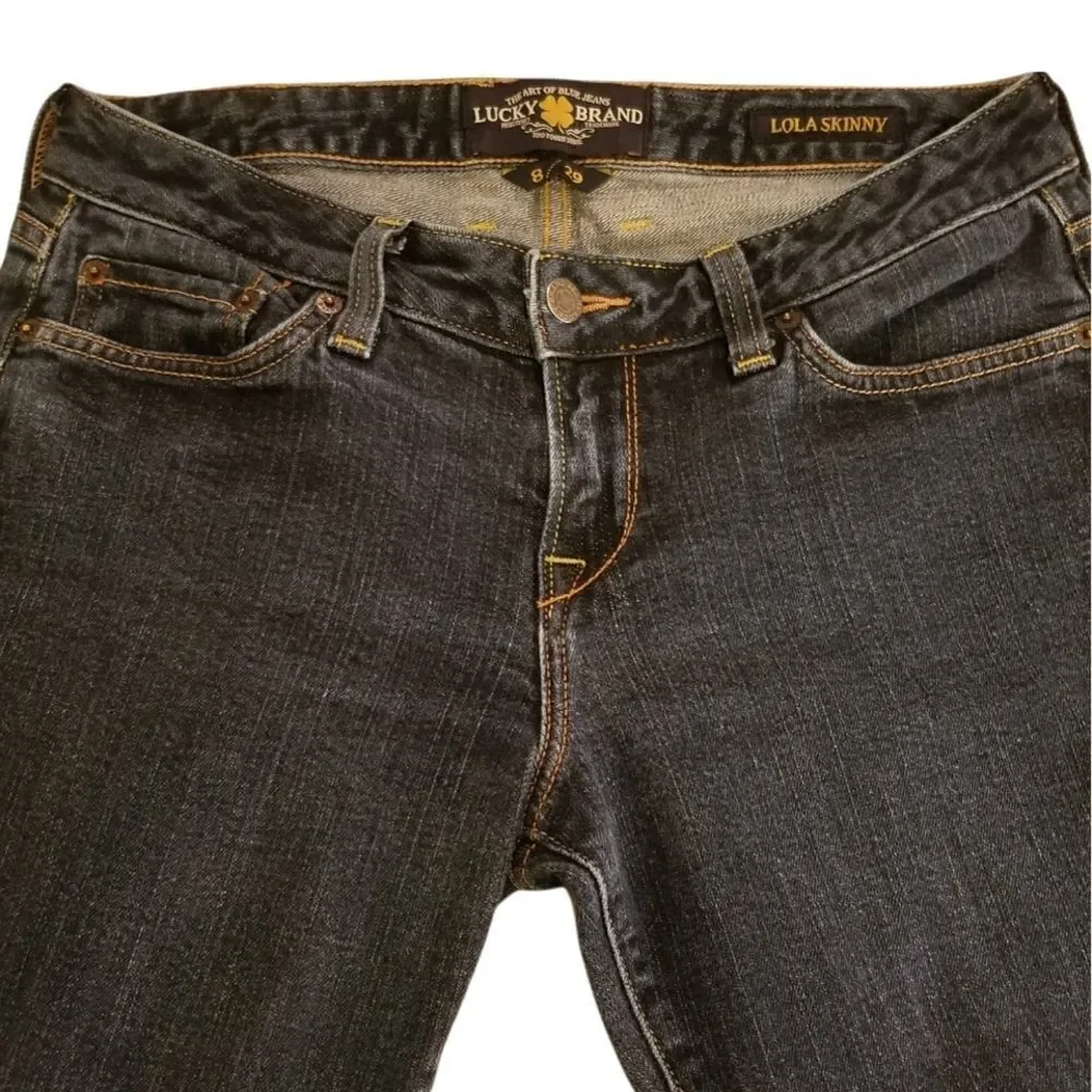 Lucky Brand Lola Dark Wash Skinny Jeans Size 8/29